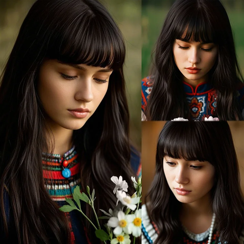 Парик из розовой сетки с длинными