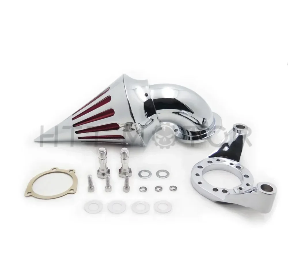 Filtr wlotowy filtra powietrza Spike do gaźnika Harley Davidson CV Delphi V-Twin Chrome części silnika na rynku wtórnym