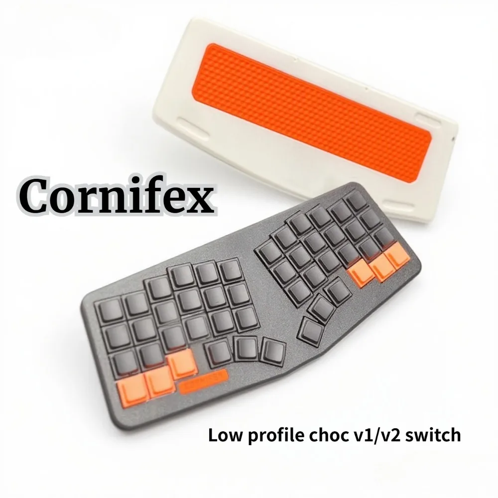Cornifex Keyboad Cornelius Low Profile Kailh Choc V1/ V2 Switch Wired Mechanical Keyboard Kit QMK VIAL Hotswap Gaming Keyboard