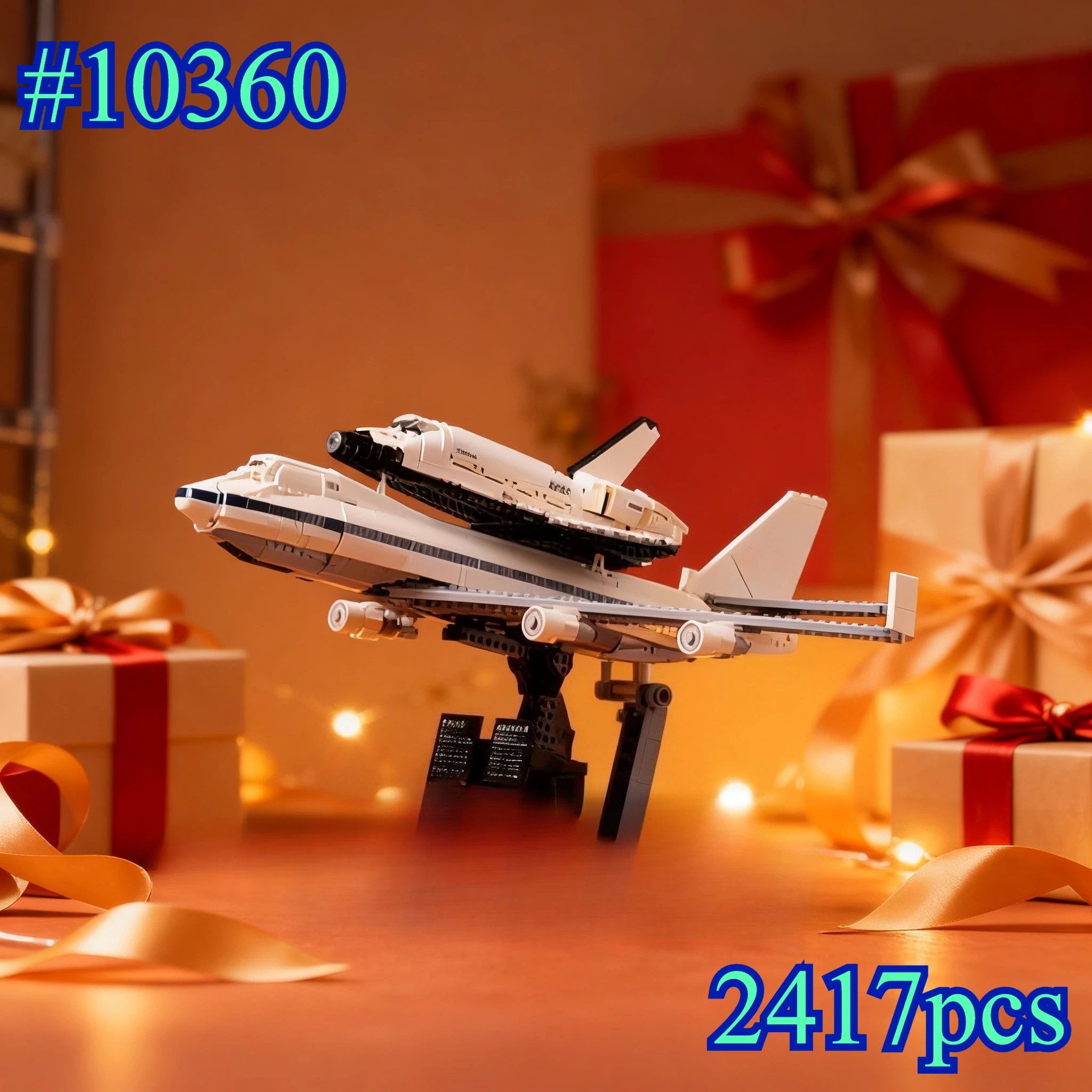 نموذج نقل الطائرات 10360 مجموعات مكعبات البناء المتوافقة مع جزيئات ليغو مناسبة لهدايا عيد الميلاد 2417 قطعة
