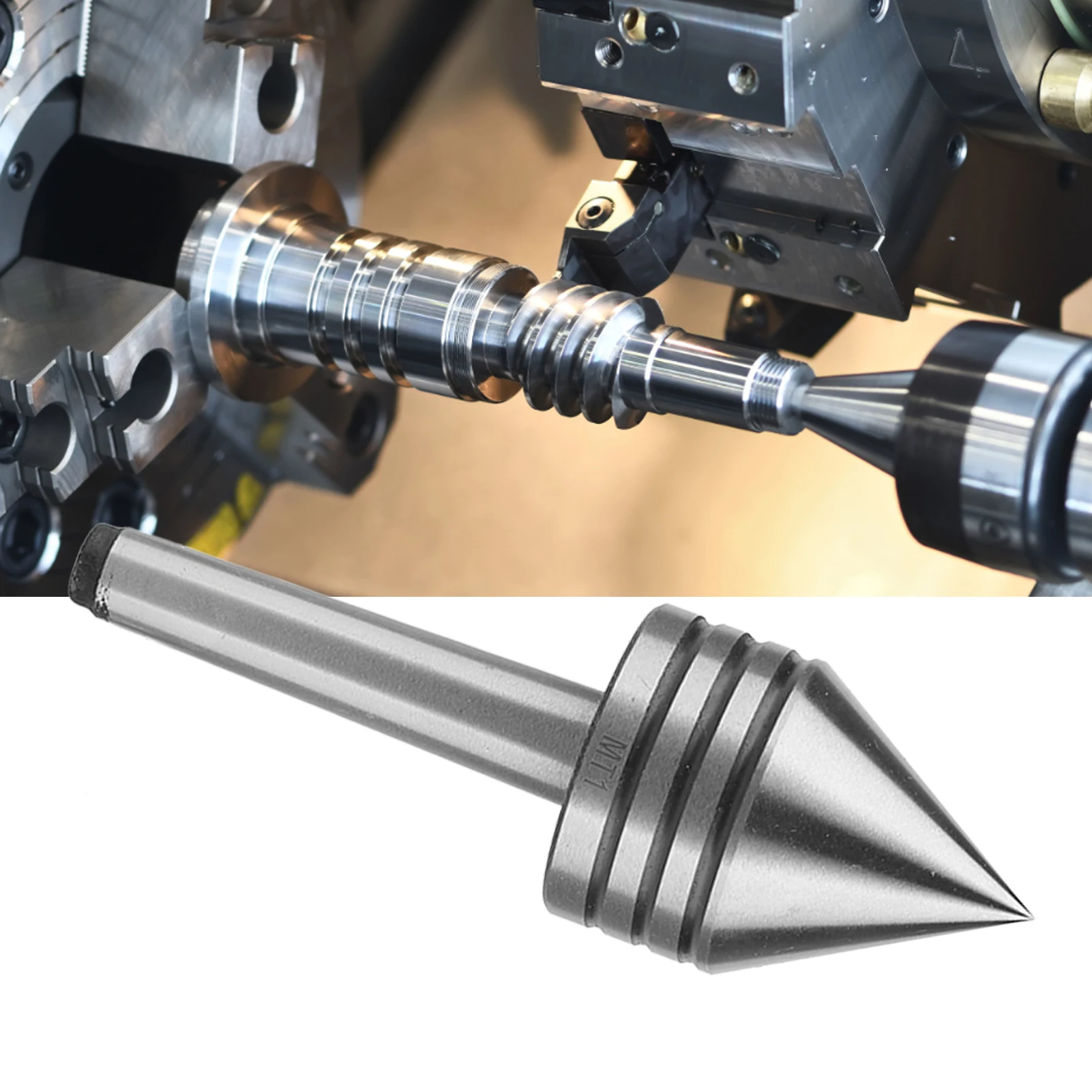 

60-градусный живой центр HSS, высокая твердость, точный процесс деревообработки, живой центр задней бабки для токарного станка с ЧПУ