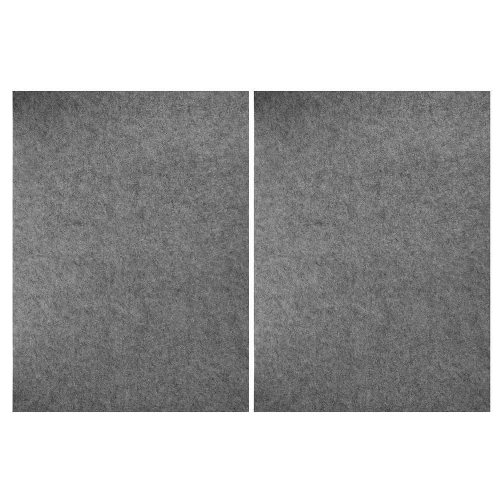 

2 Pcs Calligraphy Felt Pad Thickened Wool Desk Mat Grey Xuan Paper Practice Student Writing Large Size Durable Portable