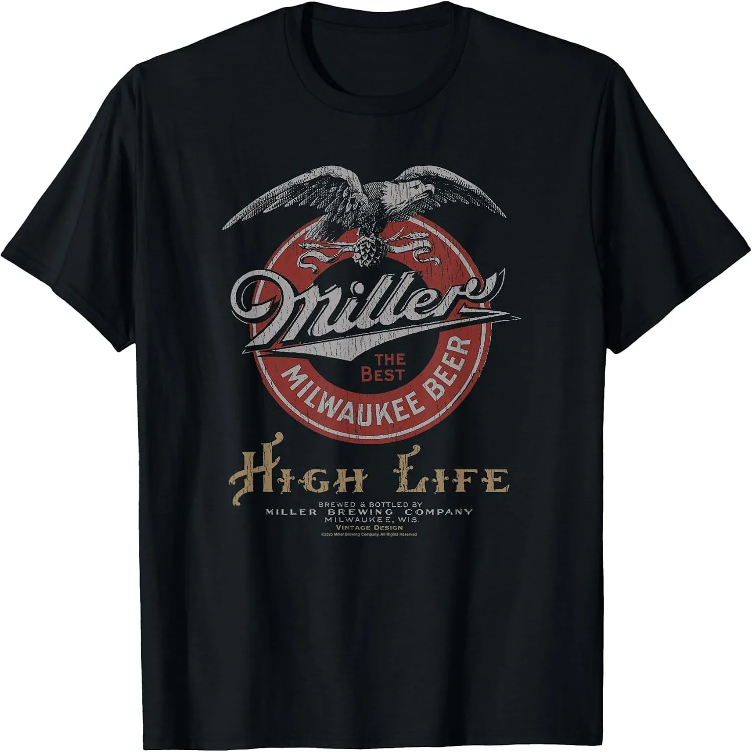 Classic Miller High Life Vintage Beer Logo T-Shirt Birthday t-shirt, graphic tee