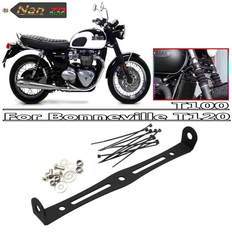 T 120 T 100 Motorcycle Turn Light Bracket Front turn signal rear bracket Move down the hanger For Bonneville T120 T100 Bobber