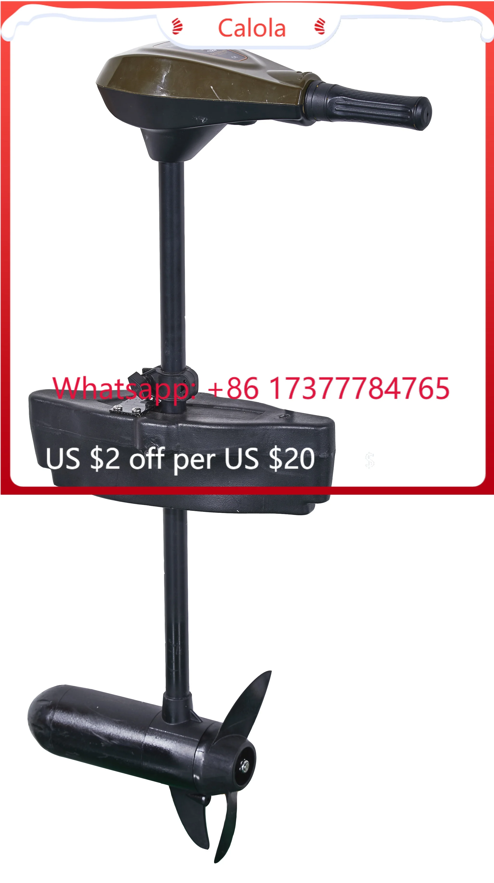 35lbs Thrust Portable Trolling Motor Outdoor Kayak Watersports Engine