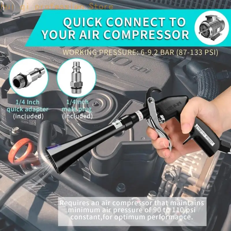 Dust Blow Tool for Car Detailing and Routine Garage Cleanup Work H8WE