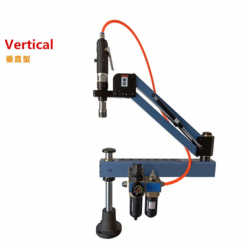 LY Pneumatic CNC Tapper Tool Automatic Tapping Threading Machine M3-M16 Optional Universal Vertical Type with ISO Chucks