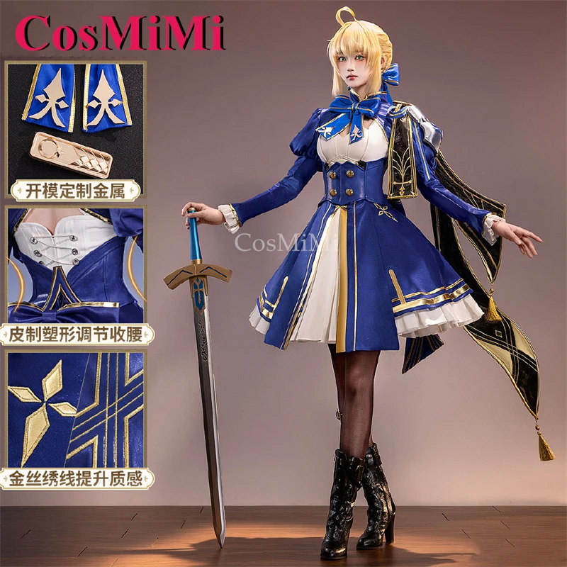 

CosMiMi Game Honkai: Star Rail Saber Cosplay Costumes Gorgeous Elegant Combat Uniforms Carnival Party Role Play Clothing S-XL