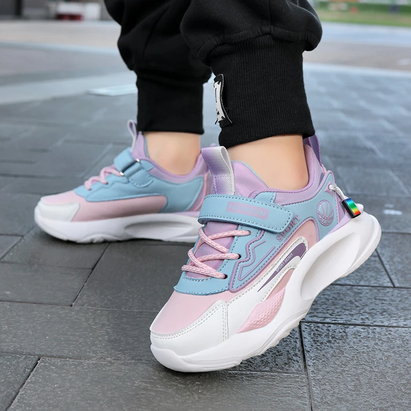 

2025 Hot Selling Elastic Childrens Sports Shoes Outdoor Lightweight Comfortable Running Shoes Breathable Fashiona Casual Shoes