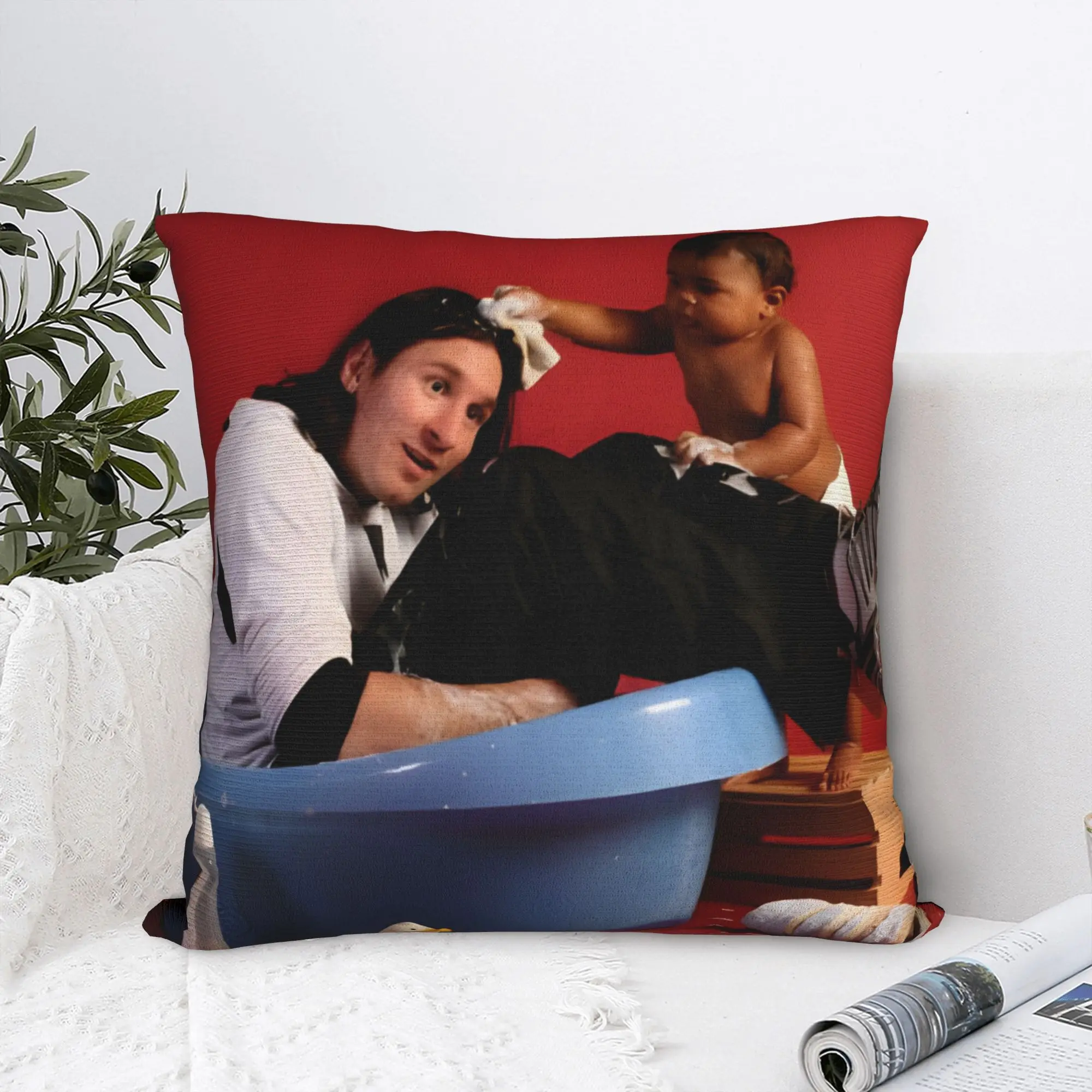 The Future GOAT Lamines Yamals Bathes Soccer Meme Square Pillow Covers Home Cushion Cover Creative Decor Pillowcase 40*40