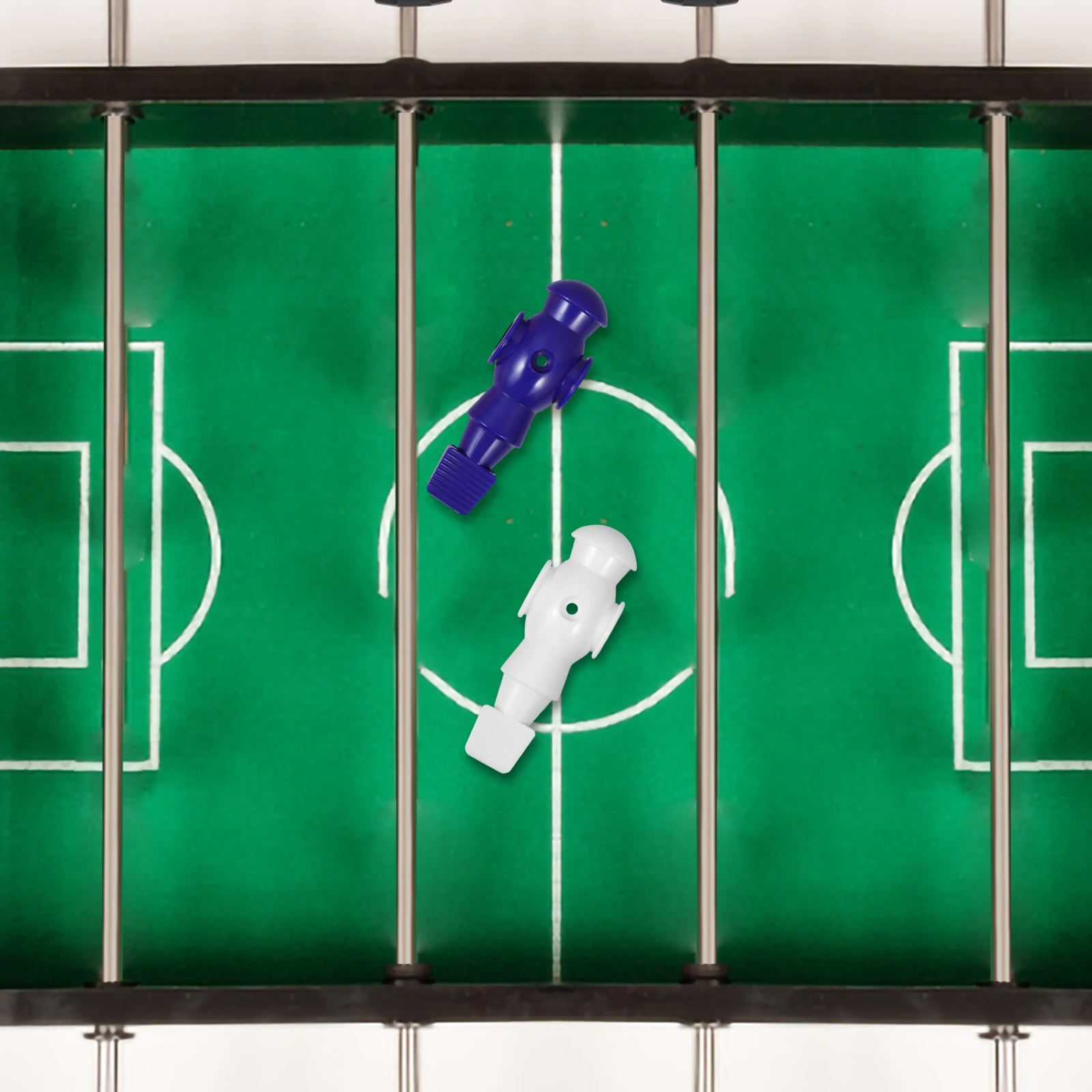 

26pcs Men Replacement Players Durable Plastic 107Mm Soccer Table Players 16Mm Side Holes Vibrant Colors Foosball Accessories
