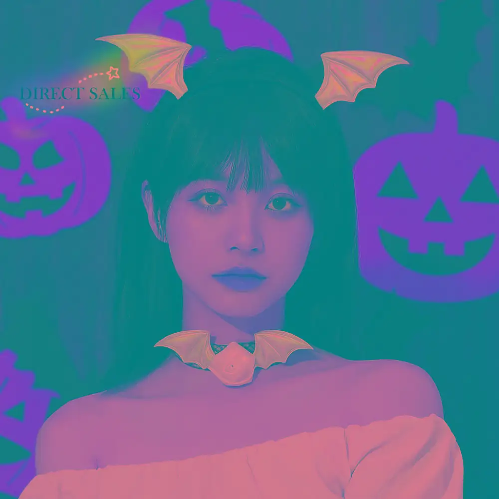 Set Kalung Ikat Rambut Sayap Kelelawar Bunga Punk Ikat Rambut Renda Jaring Set Kalung Ikat Rambut Kulit PU Gotik Halloween untuk Dewasa