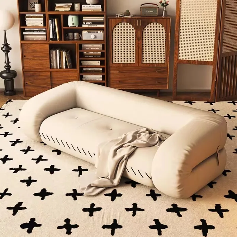 Two Seater Modern Soft Living Room Sofas Large Cozy Recliner Armchair Sofas Floor Daybed Nordic Divano Gonfiabile Furniture Home