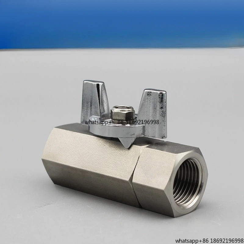 304 Stainless Steel High Pressure Ball Valve 2 Points for Large Flow, 4 Points for Paint Spraying