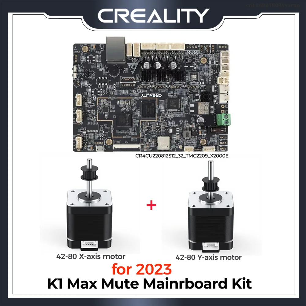 

Creality Original K1 Max Mainboard Kit for 2023 2024 2025 Mute Mainrboard Kit_CR4CU220812S12_32_TMC2209_X2000E 3d Printer Parts