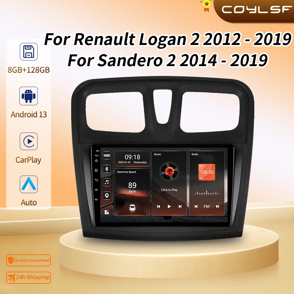 

Android13 For Renault Lodgy 2021 Dokker 2012 - 2020 Car Radio Wireless Carplay Stereo Head Unit Multimedia Player GPS Navigation