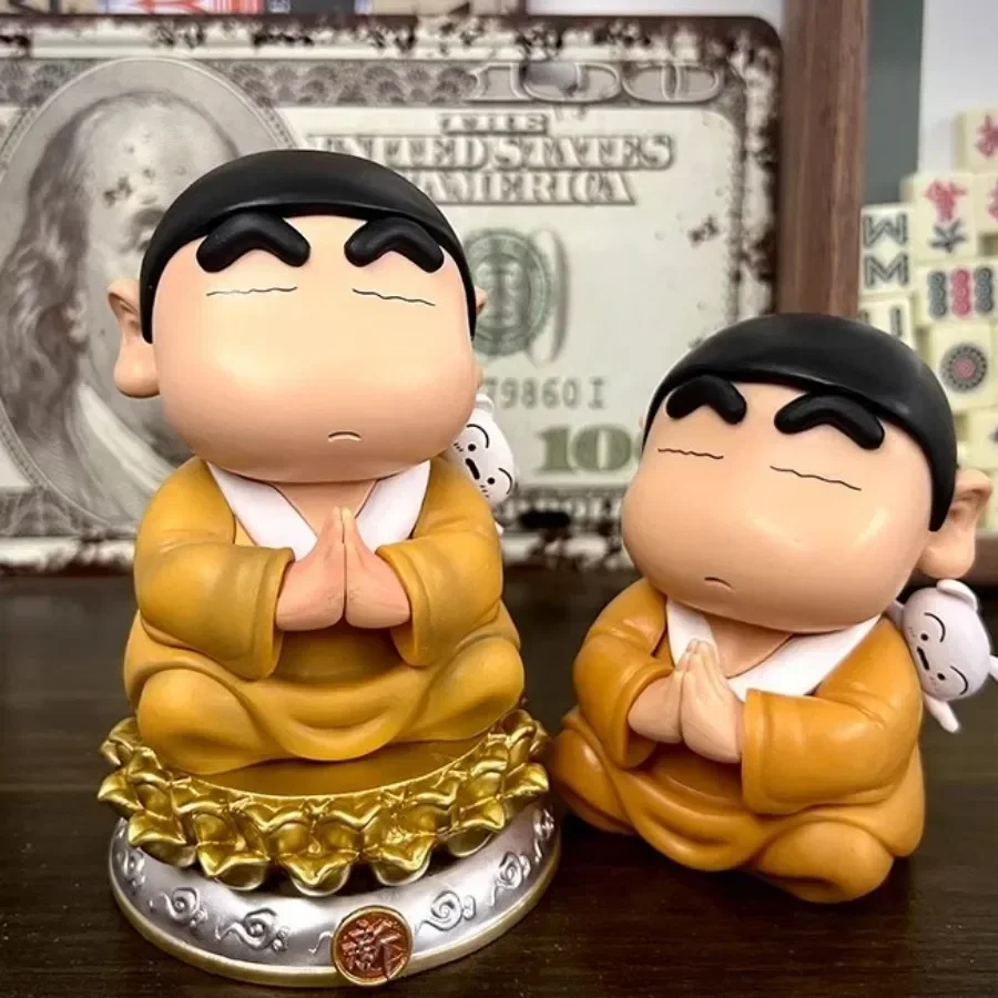 12cm Crayon Shin-Chan Anime Figure Cos Tathagata Buddha Action Figure Pvc Figurine Statue Collection Model Decoration Gift Toys