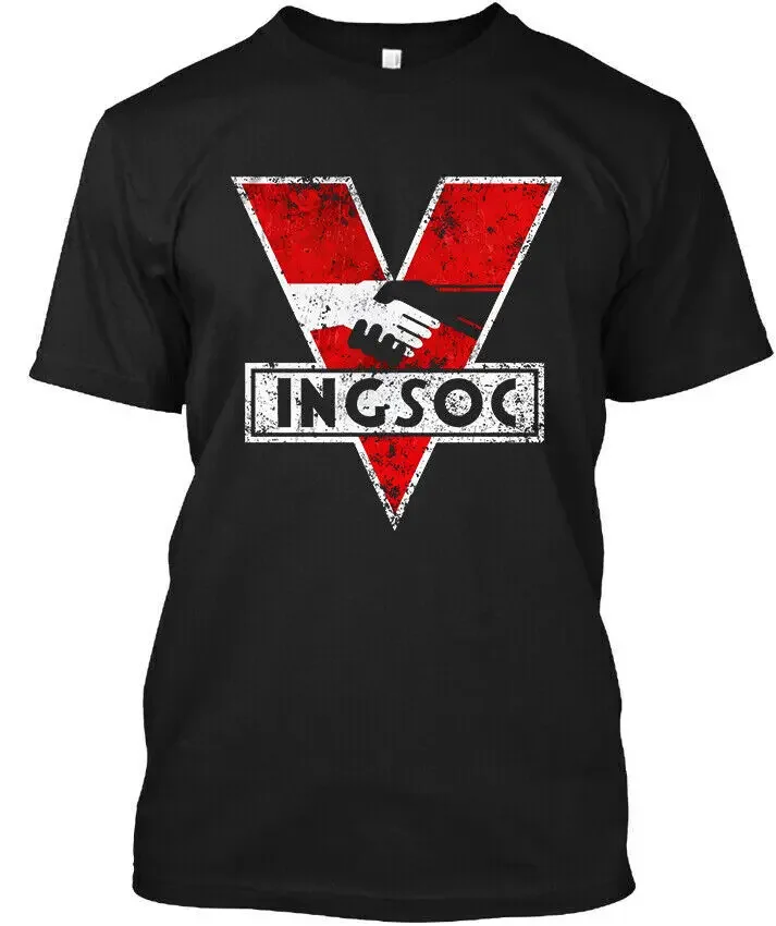 NEW POPULAR! Ingsoc English Retro Graphic Vintage Art Logo T-Shirt Size S-4XL