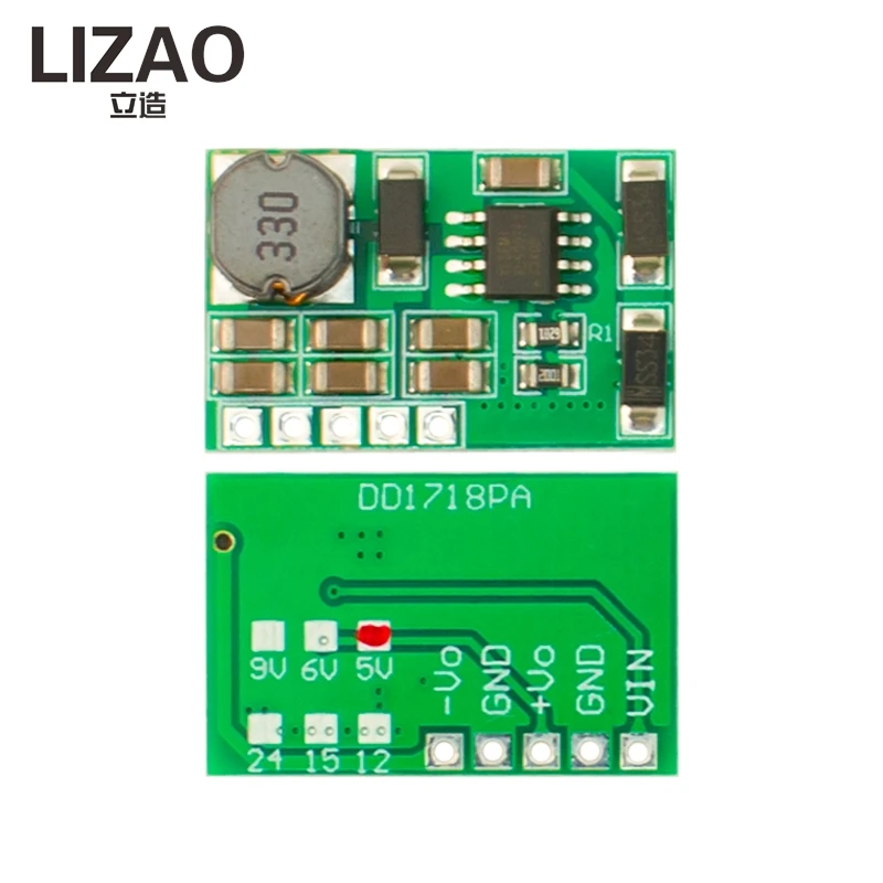 DD1718PA DC-DC Boost Converter, ±5V~24V Positive & Negative Dual Output Step-Up Power Supply Module