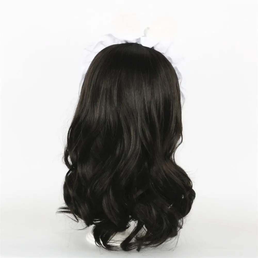 

Gradient Color 20cm Cotton Doll Wig Sweet Handcraft Plush Doll Long Curly Hair Wig Pink Black 20cm Cotton Doll Hair