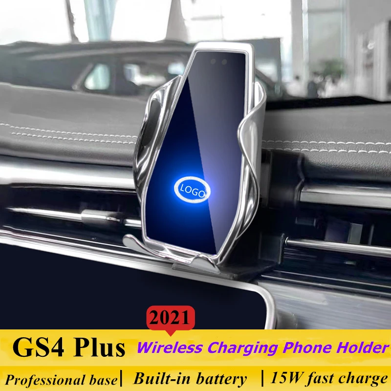 

Dedicated for Trumpchi GS4 Plus 2021 Car Phone Holder 15W Qi Wireless Charger for iPhone Xiaomi Samsung Huawei Universal