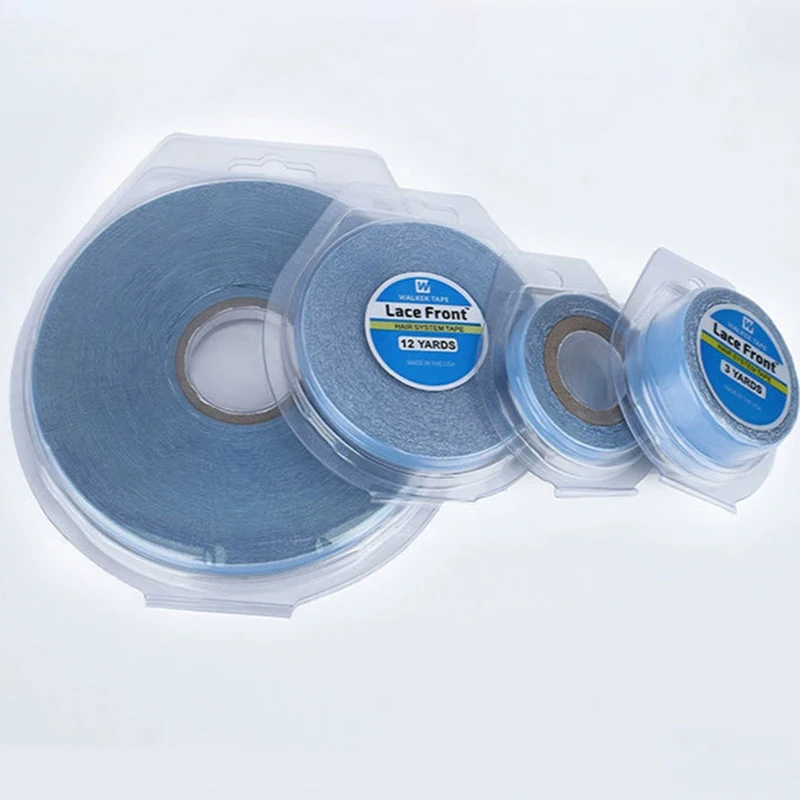 Wholesal36/12/3yards Hair System Tape Double Side Walker Tape Blue Lace Front Wig Tape For Toupee Sweatproof Ultra Hold Wig Tape