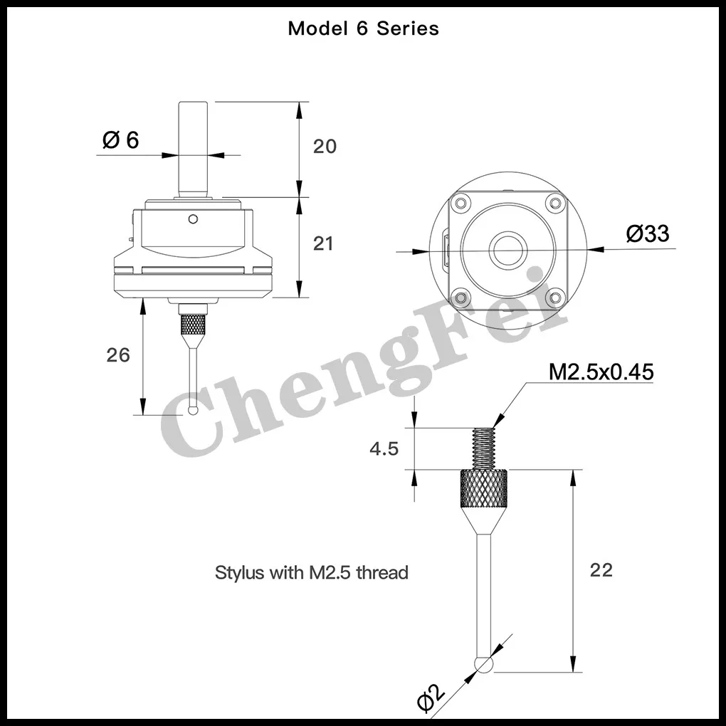 최신 V6 안티 롤 3D 터치 프로브 엣지 파인더, 데스크탑 CNC 프로브 중심 찾기, mach3 및 grbl과 호환 가능