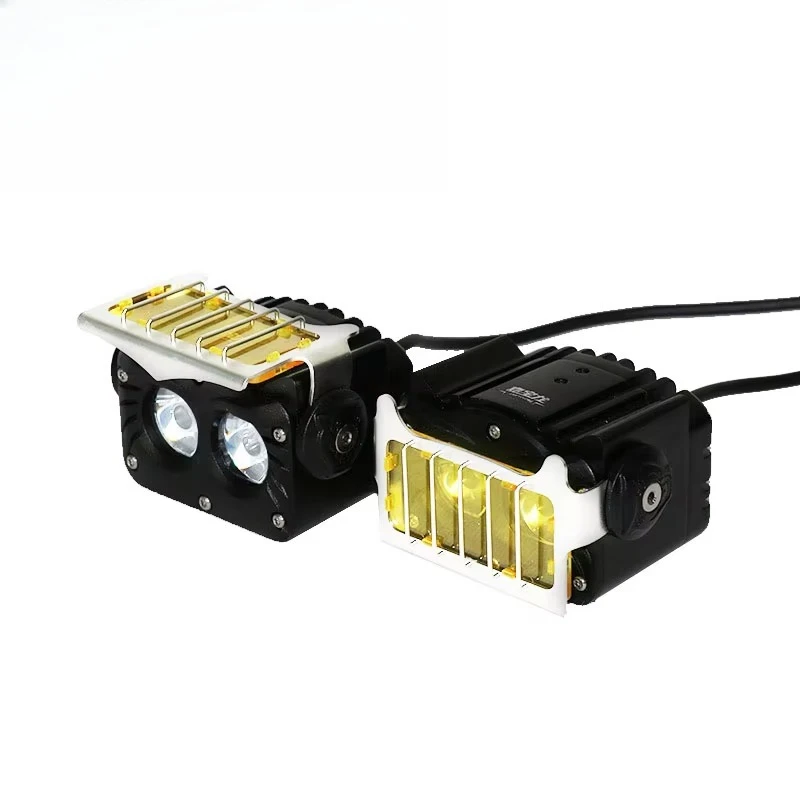 Aluminum high-brightness motorcycle LED spotlight fog light waterproof wireless remote control auxiliary light 80W L4