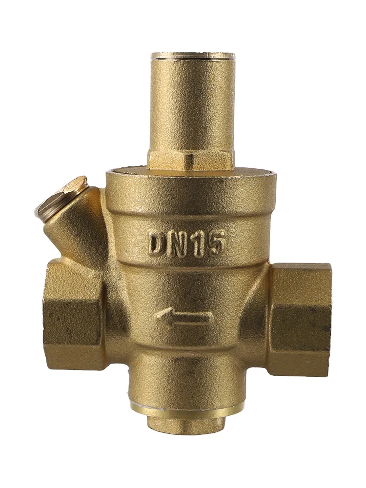 For Plumbing Systems Pressure Reducing Valve Adjustable Relief Valve For Home Use Brass Versatile For Water And Oil