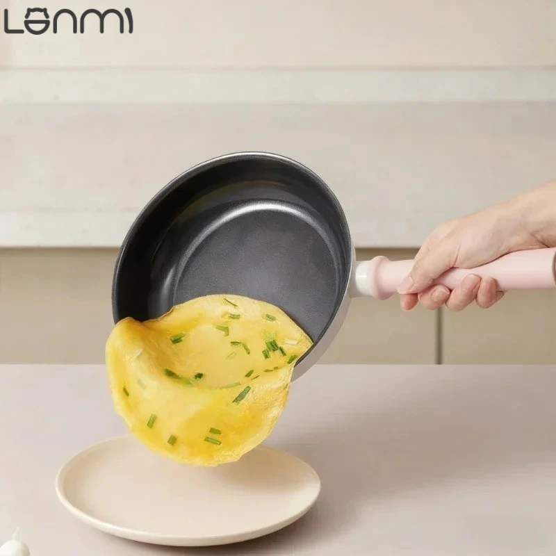 

LANMI 20 см сковорода железное керамическое покрытие антипригарное здоровое приготовление вок кухня кипящий отварник горшок сковорода для стейка универсальные плиты