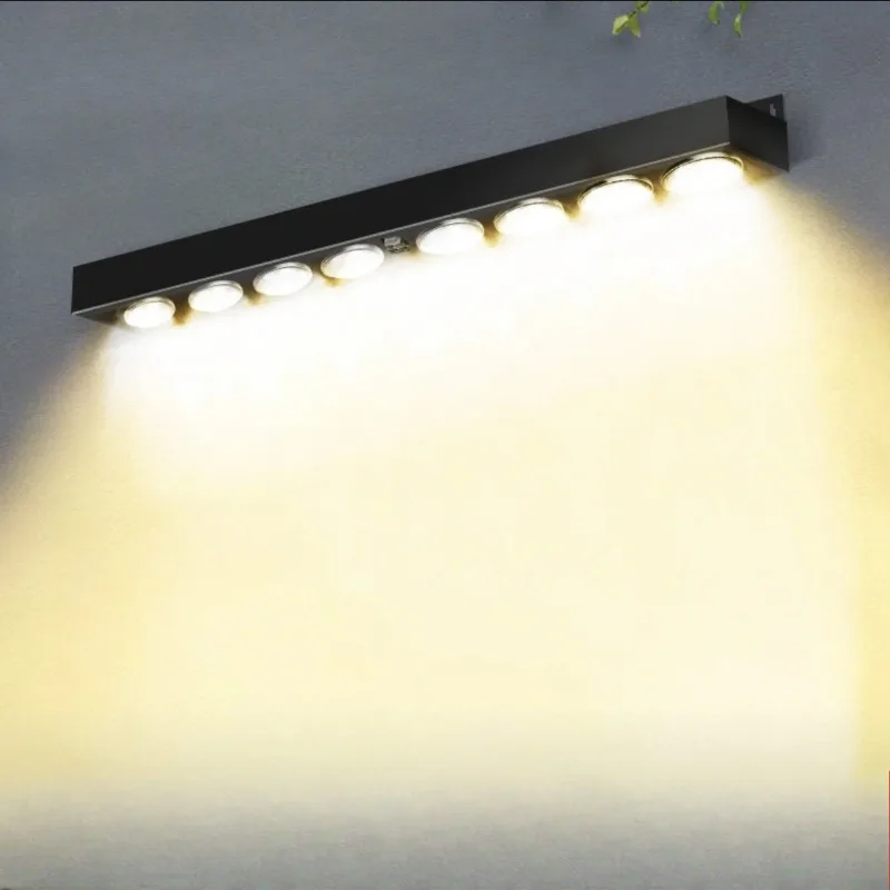 Outdoor LED Solar Wall Light Waterproof Solar Fence Sign Lights Garden Decor Porch Patio Deck Balcony Yard Home Atmosphere Light