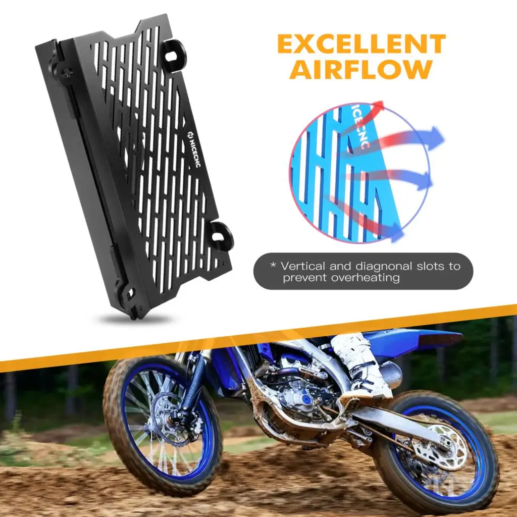 For Yamaha YZ250X 2016-2023 YZ250 2002-2024 2023 2022 2021 2020 Radiator Guards Engine Oil Cooler Radiator Guard Cover Protector