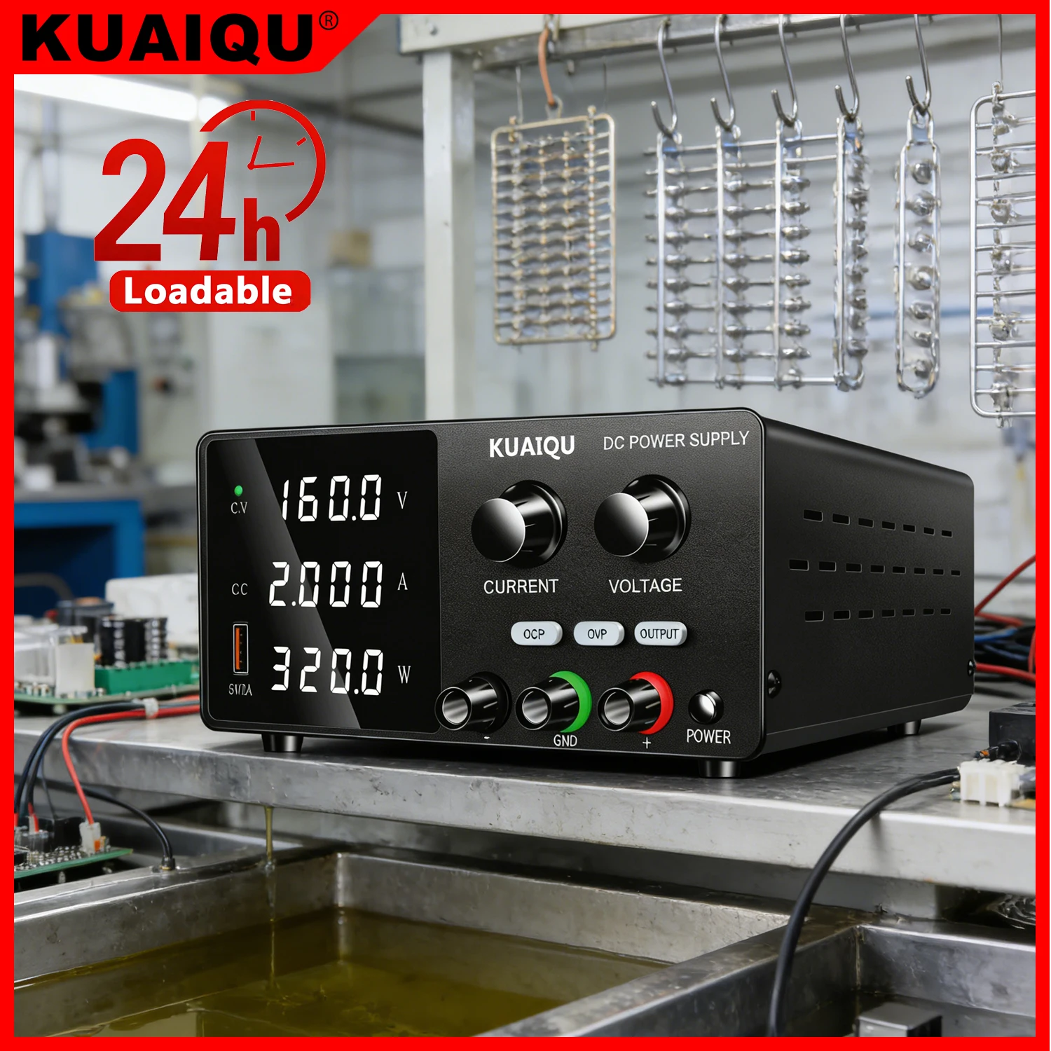 KUAIQU 160V 2A Supply Power Adjustable 30V 60V Voltage Regulator For Electroplating Machine DIY DC Power Supplies with OCP/OVP