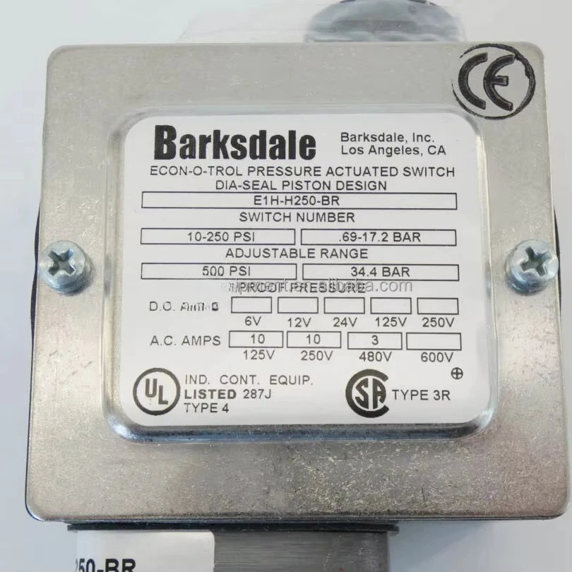 E1H-H250 E1S سلسلة Econ-O-Trol Switch مفاتيح الضغط