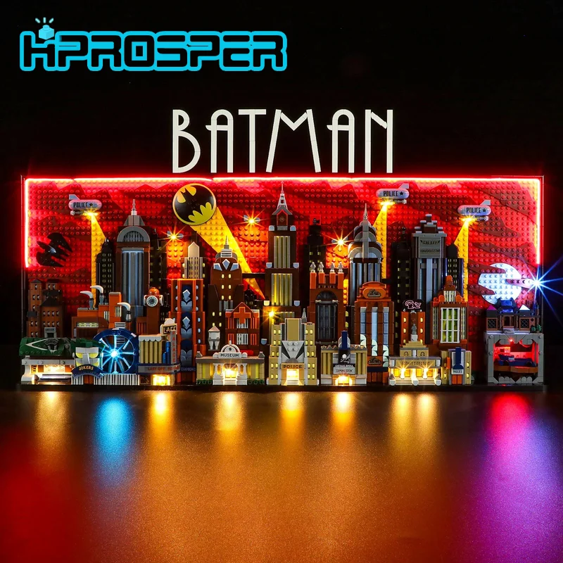 

HPROSPER 5V LED Light (No Model) For LEGO 76271 The Animated Series Gotham City Decorative lights With battery box