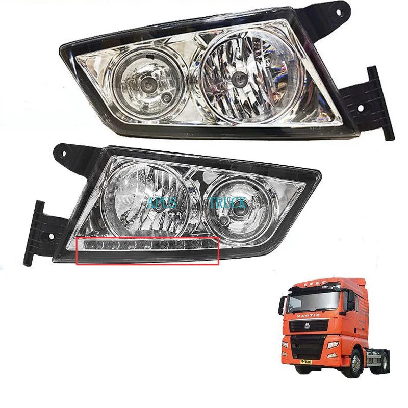 1 PCS Front Lighting Headlight Assembly Fit For Sinotruk Howo Sitrak C7H Truck Spare Parts