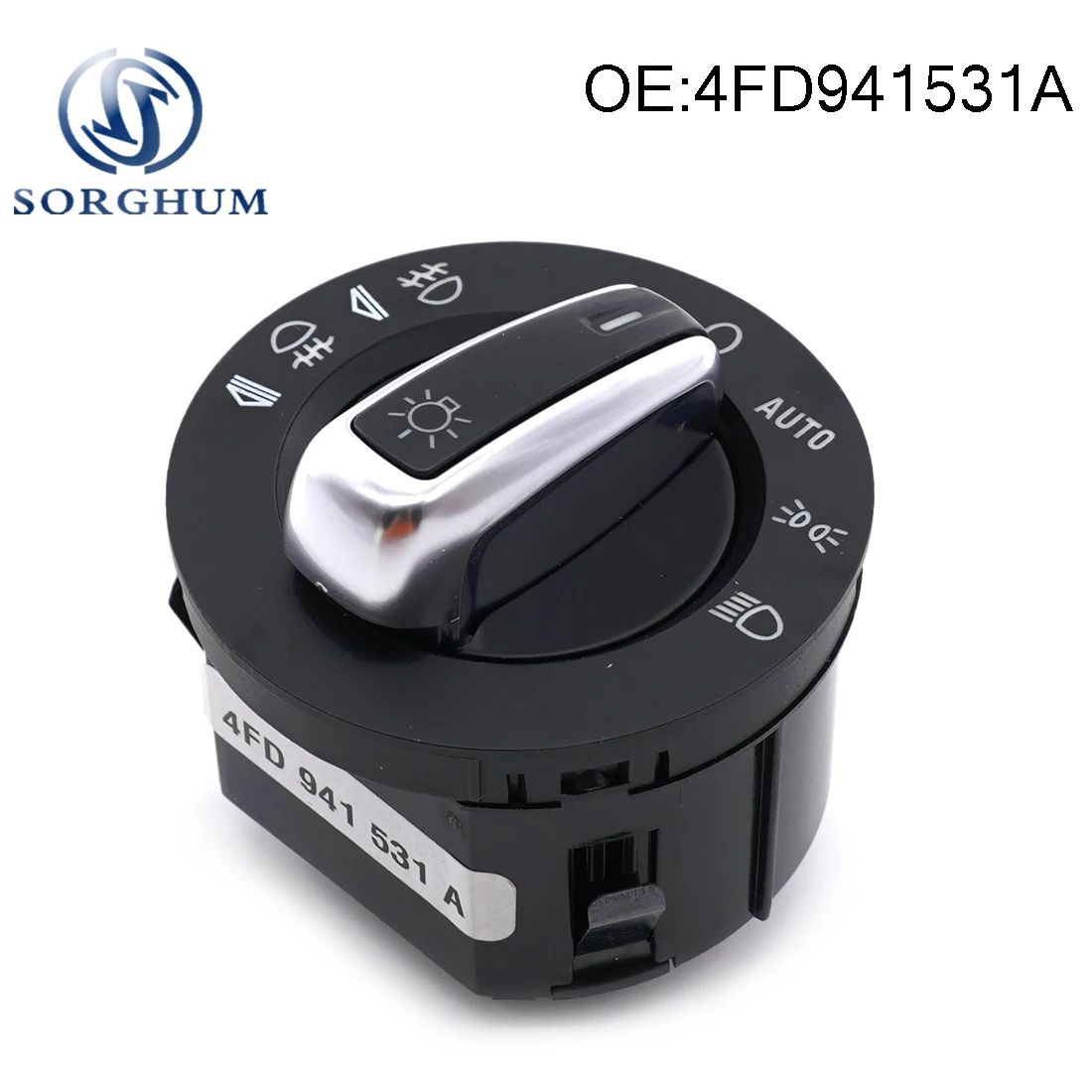 

4FD941531A Chrome Headlight Switch Control Switch For Audi A6 S6 A6 RS6