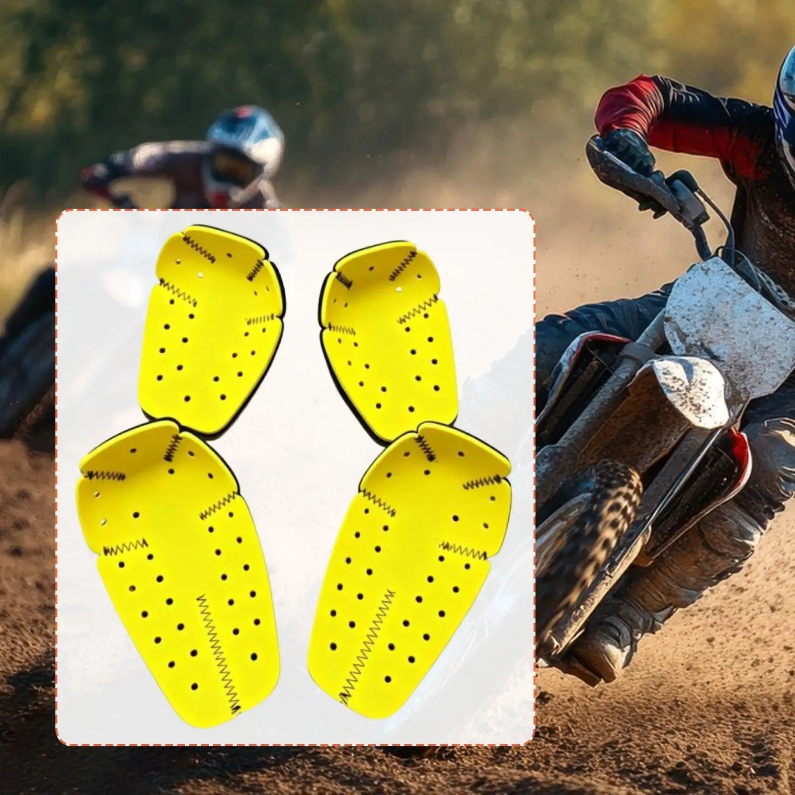 Motorcycle Inner Protector EVA Elbow Shoulder Pads Lightweight Wear Resistant Inserts for Motorbike Protective Jacket