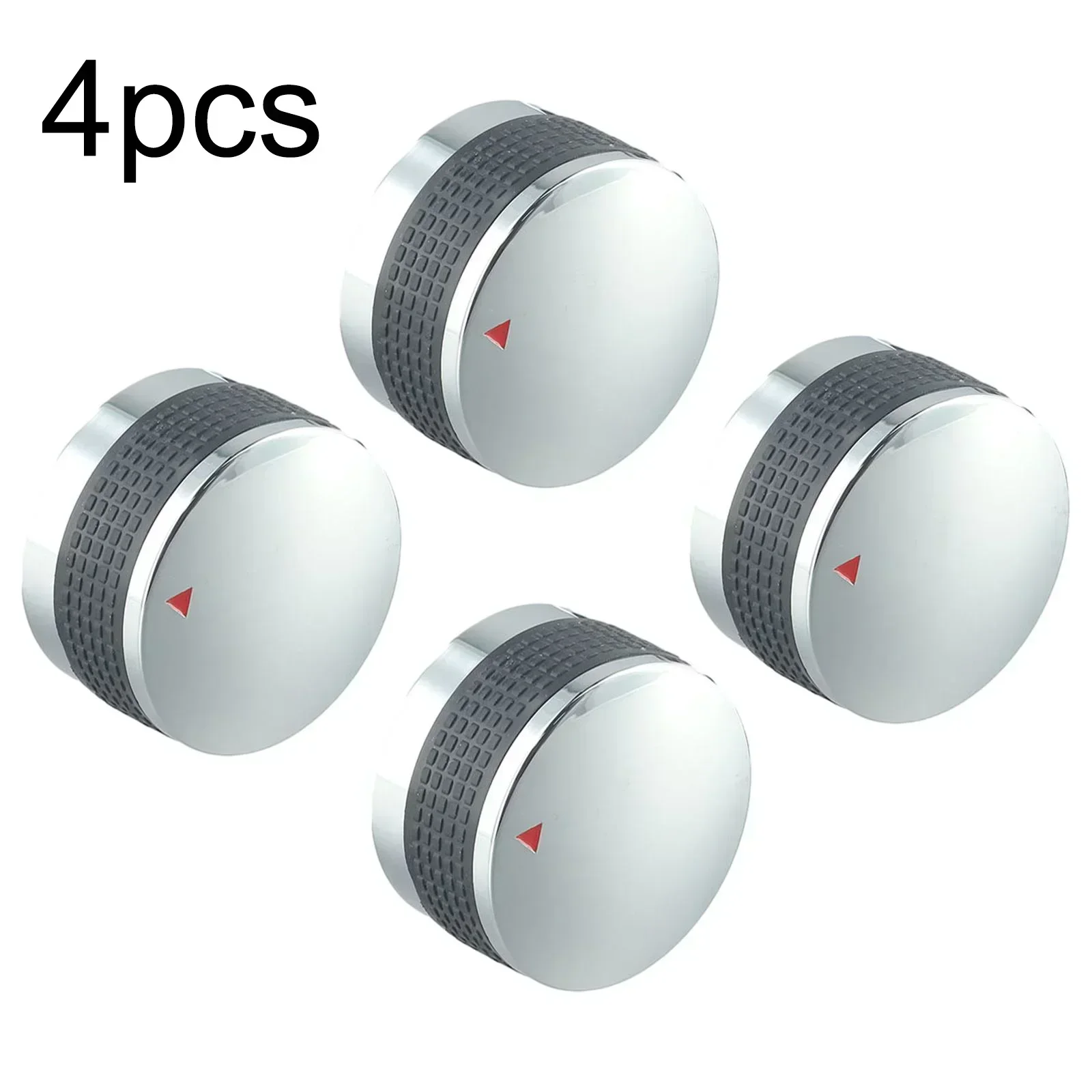 4pcs 58mm/50mm Gas Grill Control Knobs Replacement Fits BBQ Gas Grills For Oven Stove Round Non-slip Silicone Ring