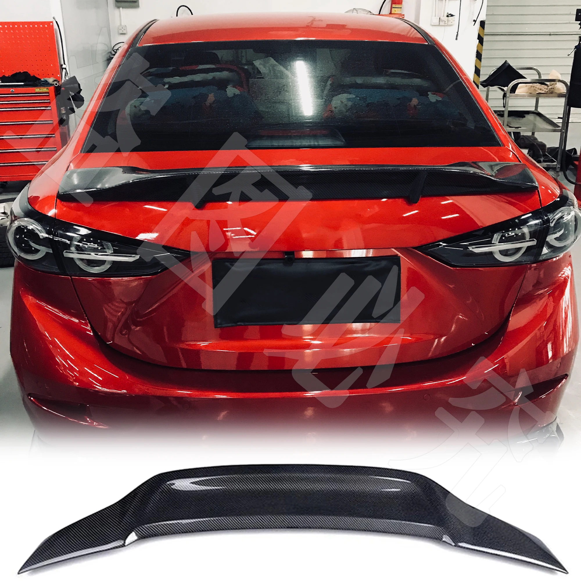 

For Mazda 6 Atenza Spoiler 2014 - 2021 R Style High Quality Carbon Fibre Material Car Rear Trunk Lid Body Accessory