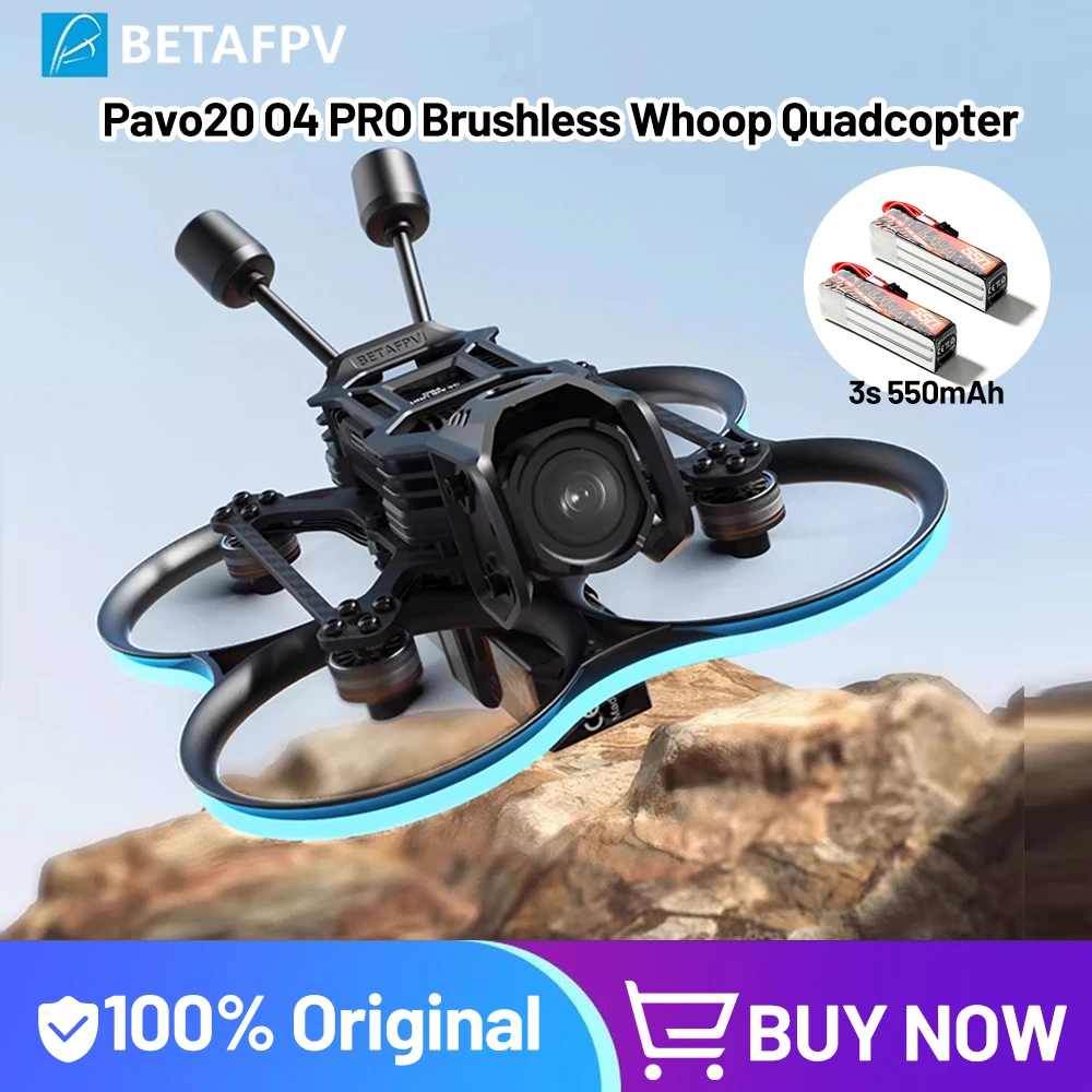 

BETAFPV Pavo20 O4 Pro Brushless Whoop Quadcopter with DJI O4 Air Unit Pro Module LAVA 1104 | 7200KV Motor ELRS / SBUS Receiver