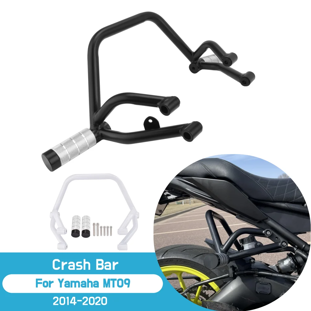 For MT 09 MT09 Stunt Subcage Rear Passenger Peg Protector Crash Bar For Yamaha MT-09 FZ-09 FZ09 2013-2020 Motorcycle Accessories