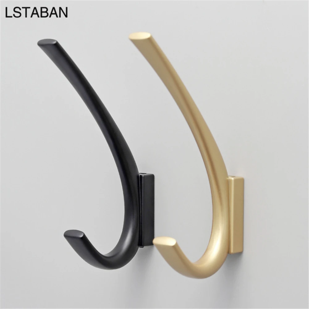 Creative Hook Wall Hanging Hook Bedroom Gold Black Zinc Alloy Cabinet Key Holder Wall Coat Rack Coat Hook Bathroom Accessories