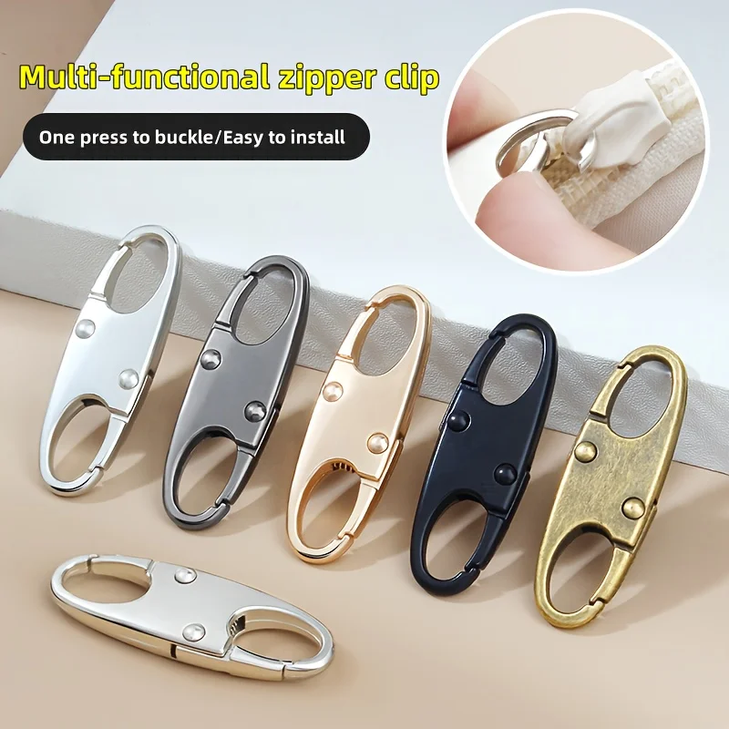 4pcs Anti-Theft Zipper Clips-Secure Zipper Closure,DurableMetal Construction,EasyInstallation for Bags,Jackets,BackpacksBlack,Zipper Locks for Bags,Backpack Security,Sleek Metallic Finish,Sturdy MetalClip,Zipper/zipPuller,ZipperRepair Kit,Zipper ForSewing