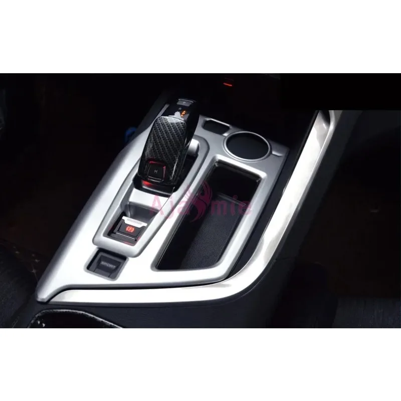 

Interior Hand Shift Gear Box Cover For Peugeot 5008 3008 GT 2017 2018 Protector Panel Chrome Car Styling Accessories