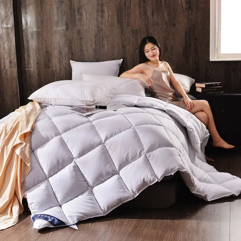 

Thickened White Goose Down 200X230cm 3KG Quilt Comfortable and Breathable Duvet Winter Cotton Thick Quilt Core 거위털 이불 구스이불 거위