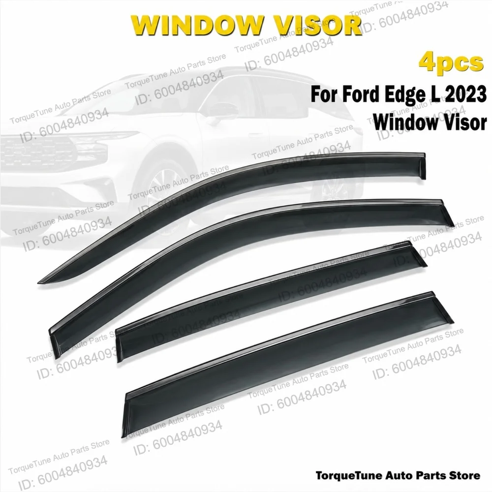 Premium PC Material Car Deflector Door Direct Fit Easy Installation Durable Aerodynamic Window Visor For Ford Edge L 2023