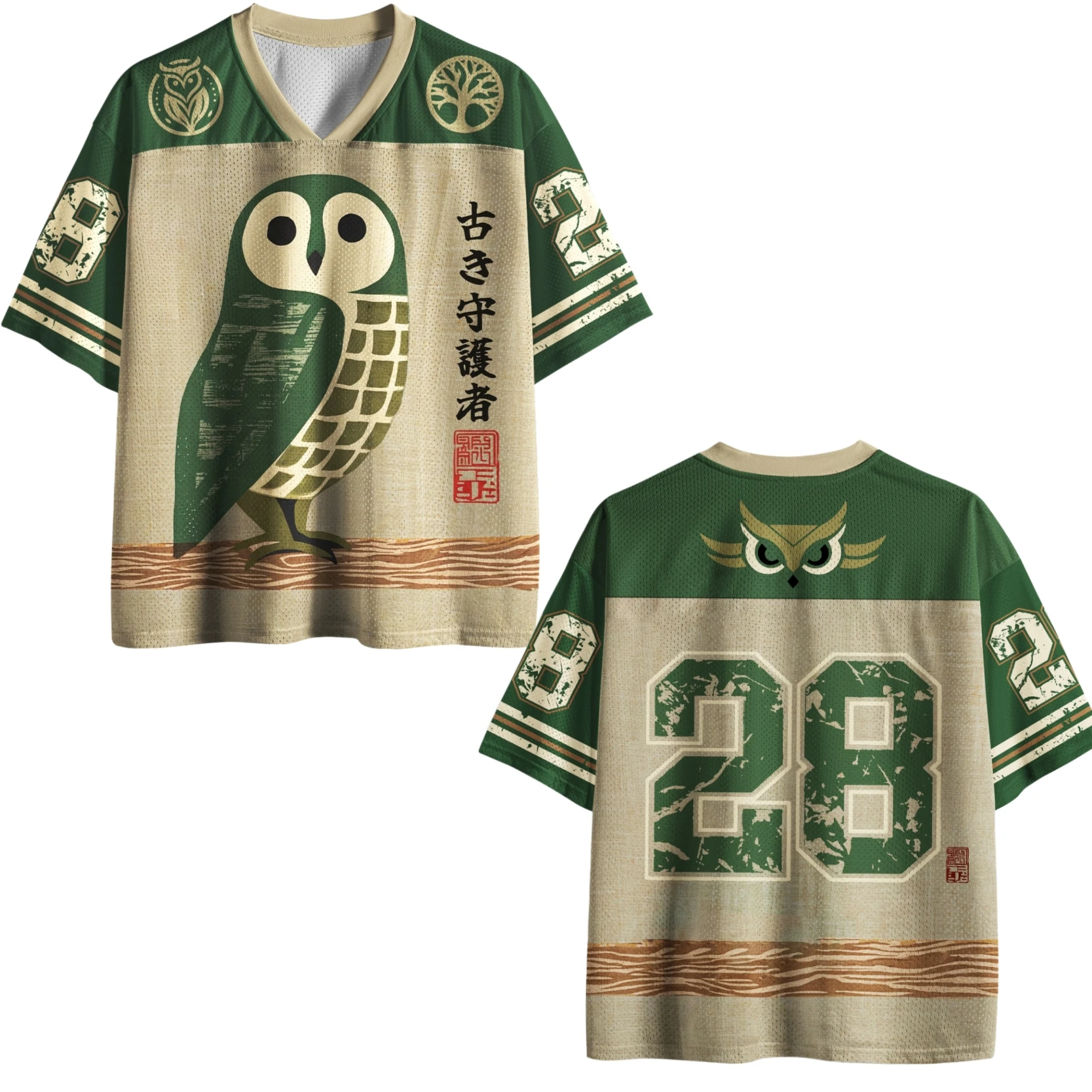Japanese Style New Harajuku Style Animal Digital V-neck Jersey Y2k Kids/adult Breathable Quick Drying Plus Size Sports T-shirt