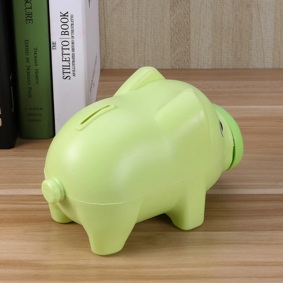 

Plastic Piggy Bank Green Cute Nursery Decor Coin Saving Pot Money Box Birthday Christmas Gift for Saving Pot