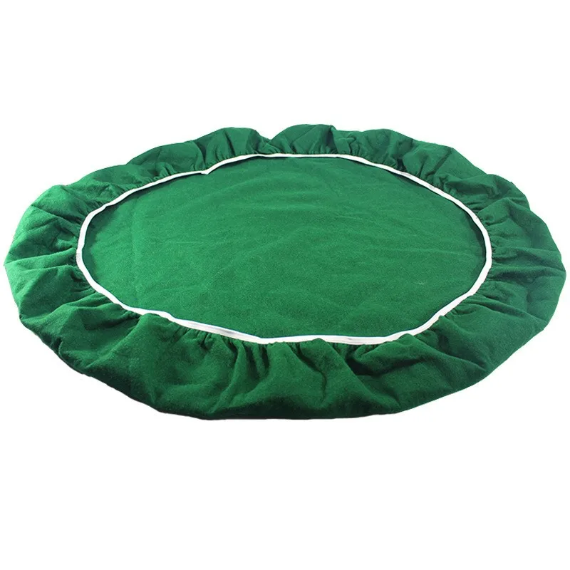Felt Card Table Cover Round Tablecloth For Poker Table Mahjong Game Table Tablecover Elastic Card Game Table Protector ZG09